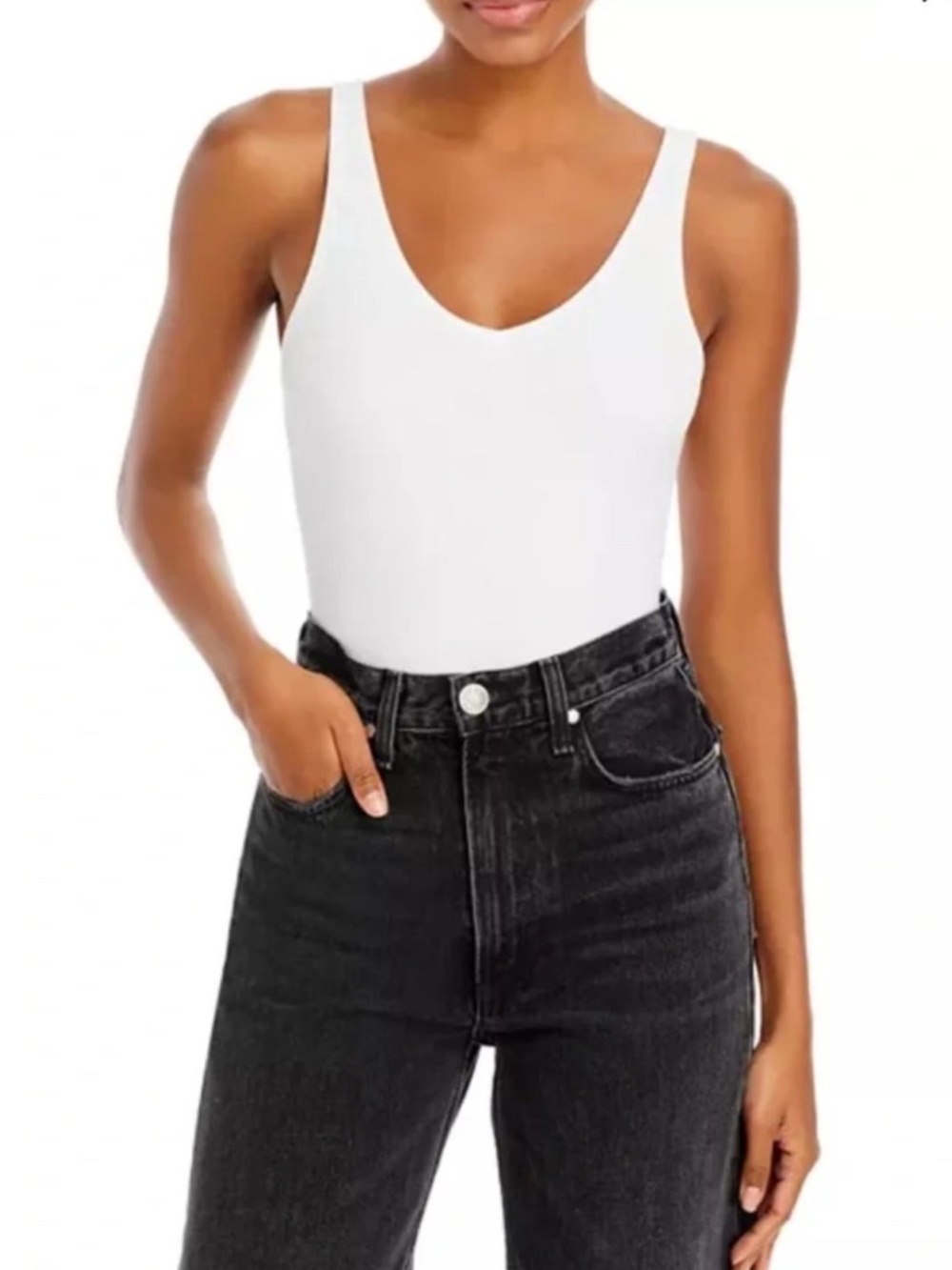ATM Model Ribbed Bodysuit NWT